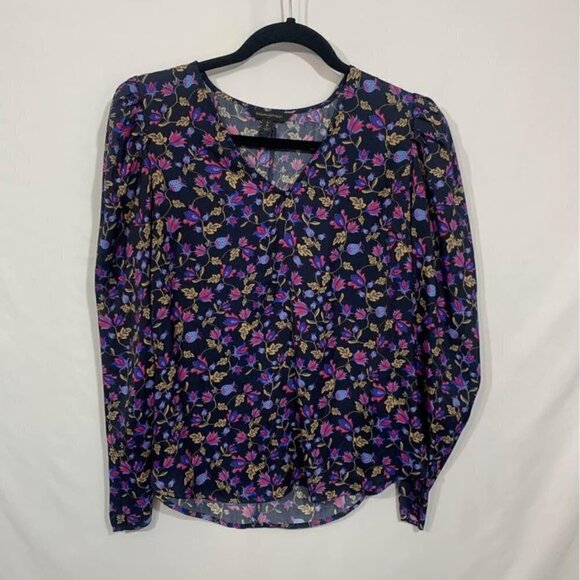 Banana Republic Woman’s Floral Long Sleeve Blouse. Size Small. NWOT. - Picture 1 of 7